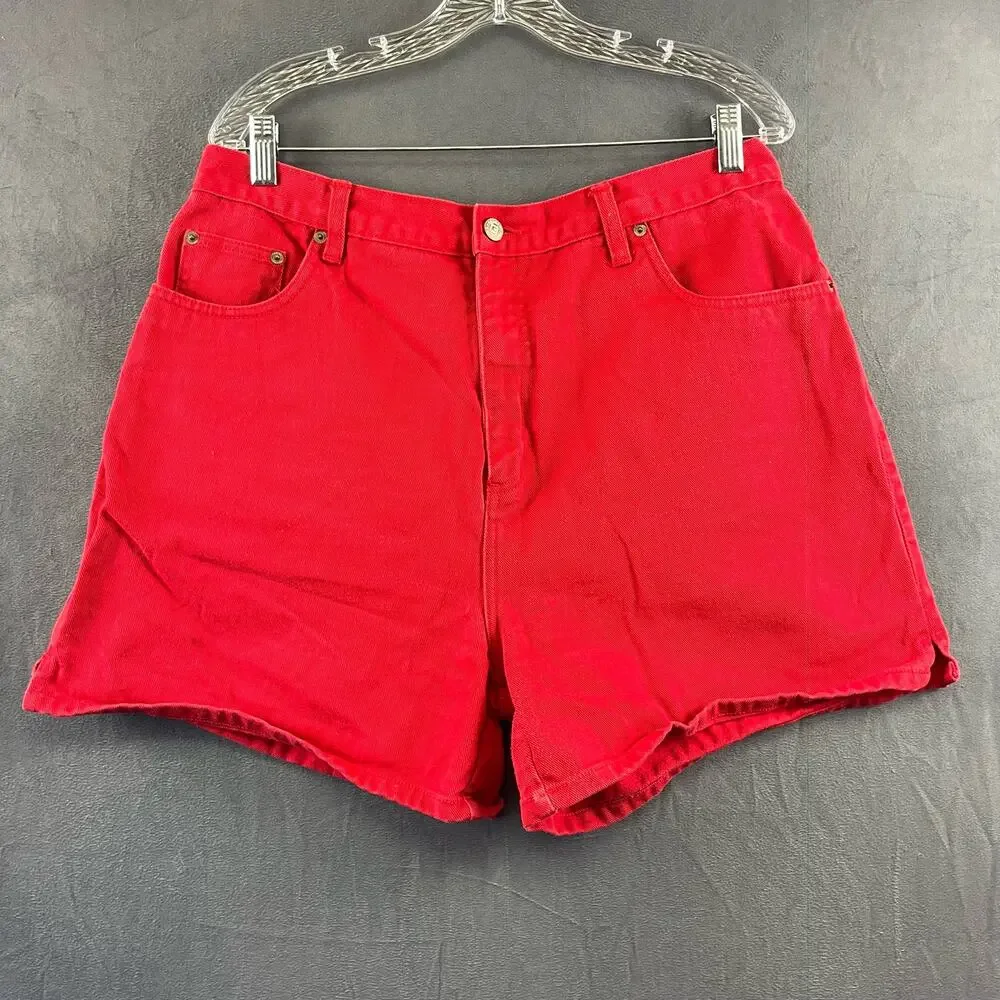 Generra Jeans Plus Size 16 Jorts Wide Leg Y2K High Rise Mom Shortie Booty Shorts